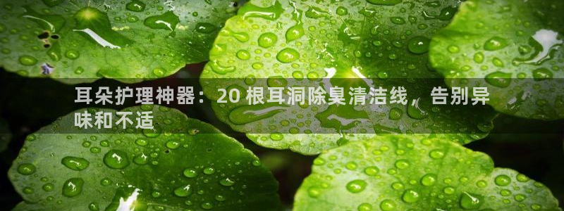 凯时登录界面：耳朵护理神器：20 根耳洞除臭清洁线，告别